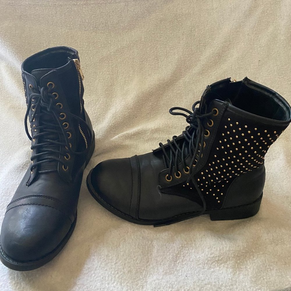 Black ankle boots
